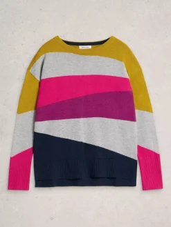 White Stuff Olive Colourblock Jumper