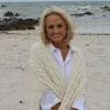 Wrap with Pockets , Natural